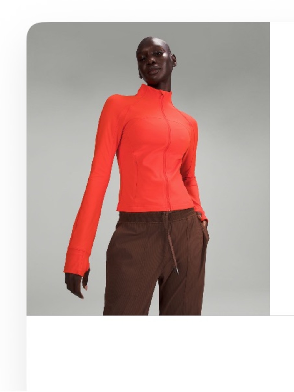 Lululemon Cropped Define Jacket Nulu Solar Orange 6